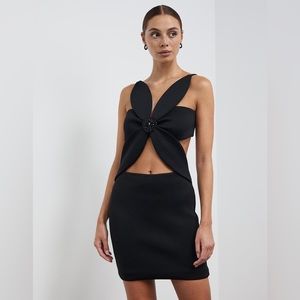 Flower Cut-Out Minidress - size 8